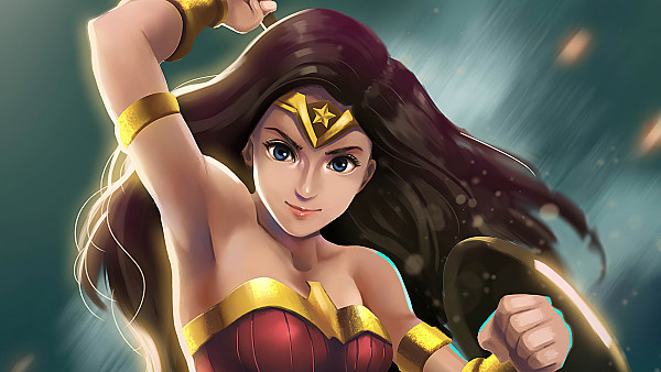 Wonder Woman Cute Girl Artwork - hdwallpaper4k