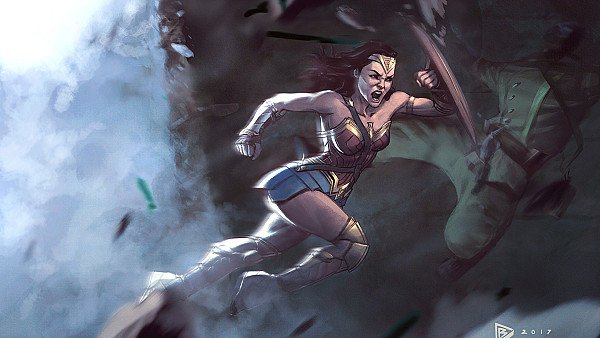 Wonder Woman Fighting With Enemies 4k - hdwallpaper4k