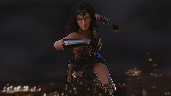 Wonder Woman Flying In The Air Art - hdwallpaper4k