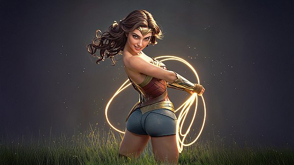 Wonder Woman Lightning Gaze - hdwallpaper4k