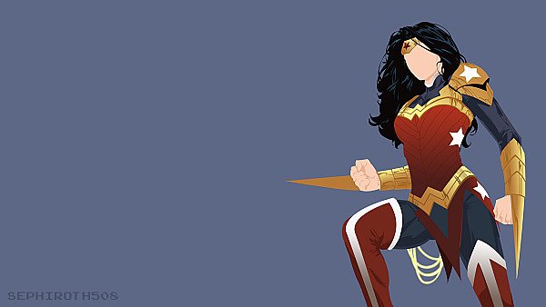 Wonder Woman Minimalist - hdwallpaper4k