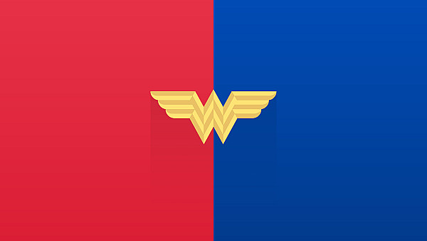 Wonder Woman Old Logo Minimal 8k - hdwallpaper4k