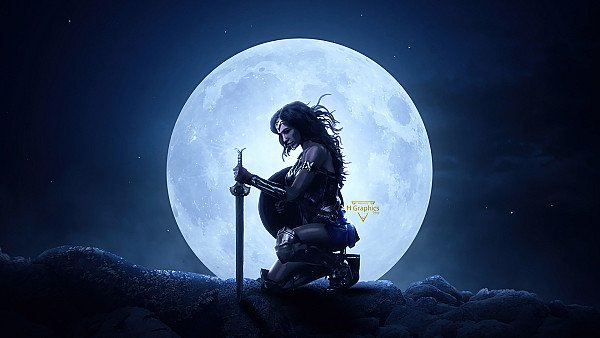 Wonder Woman The Big Moon - hdwallpaper4k