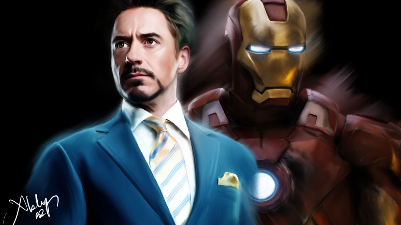 Tony Stark As Iron Man Portrait Artwork 5k Wallpaper