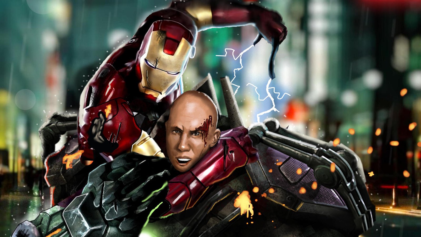 Tony Stark Vs Lex Luthor Wallpaper