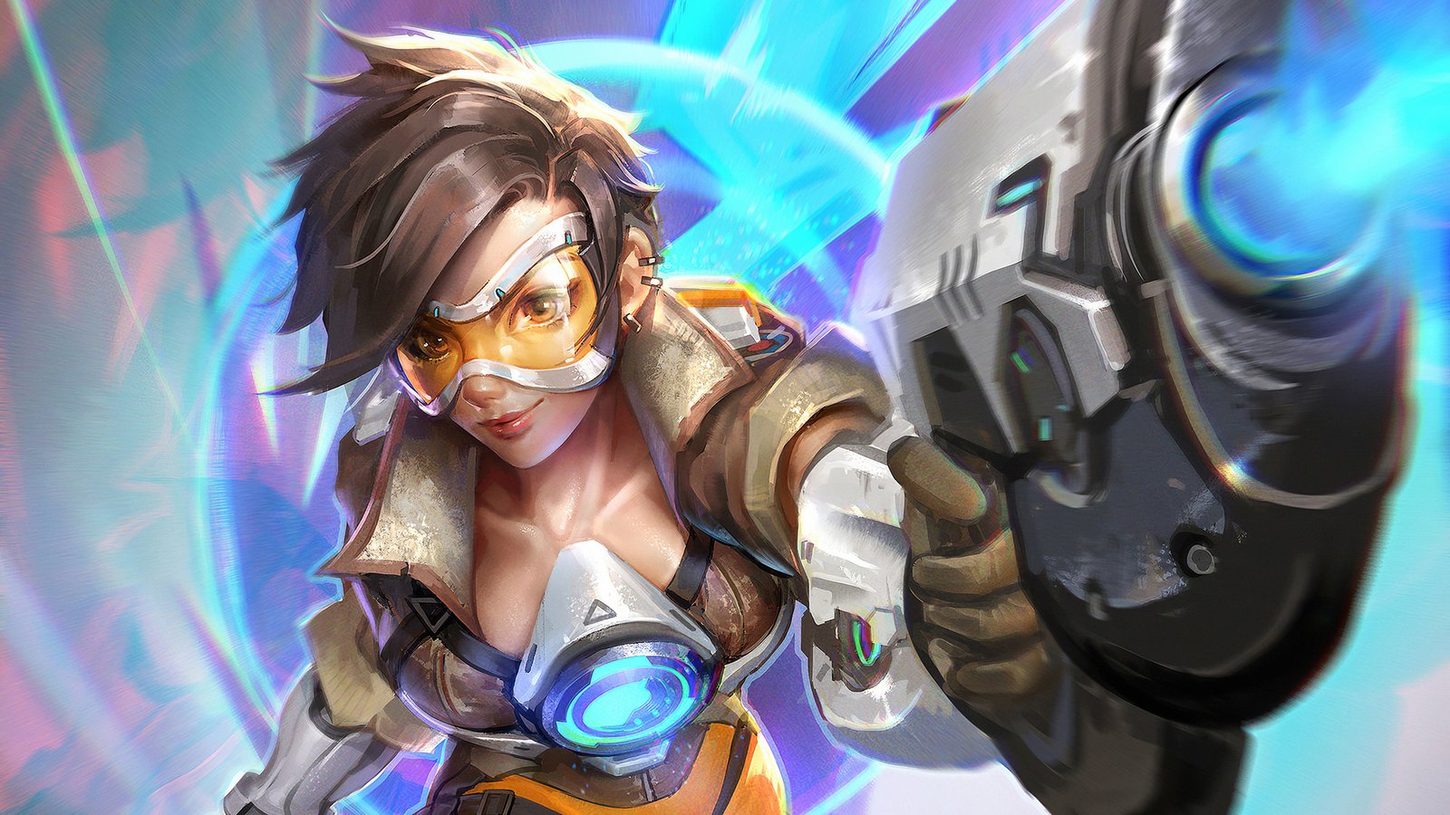 Tracer Ovewatch Artwork4k Wallpaper