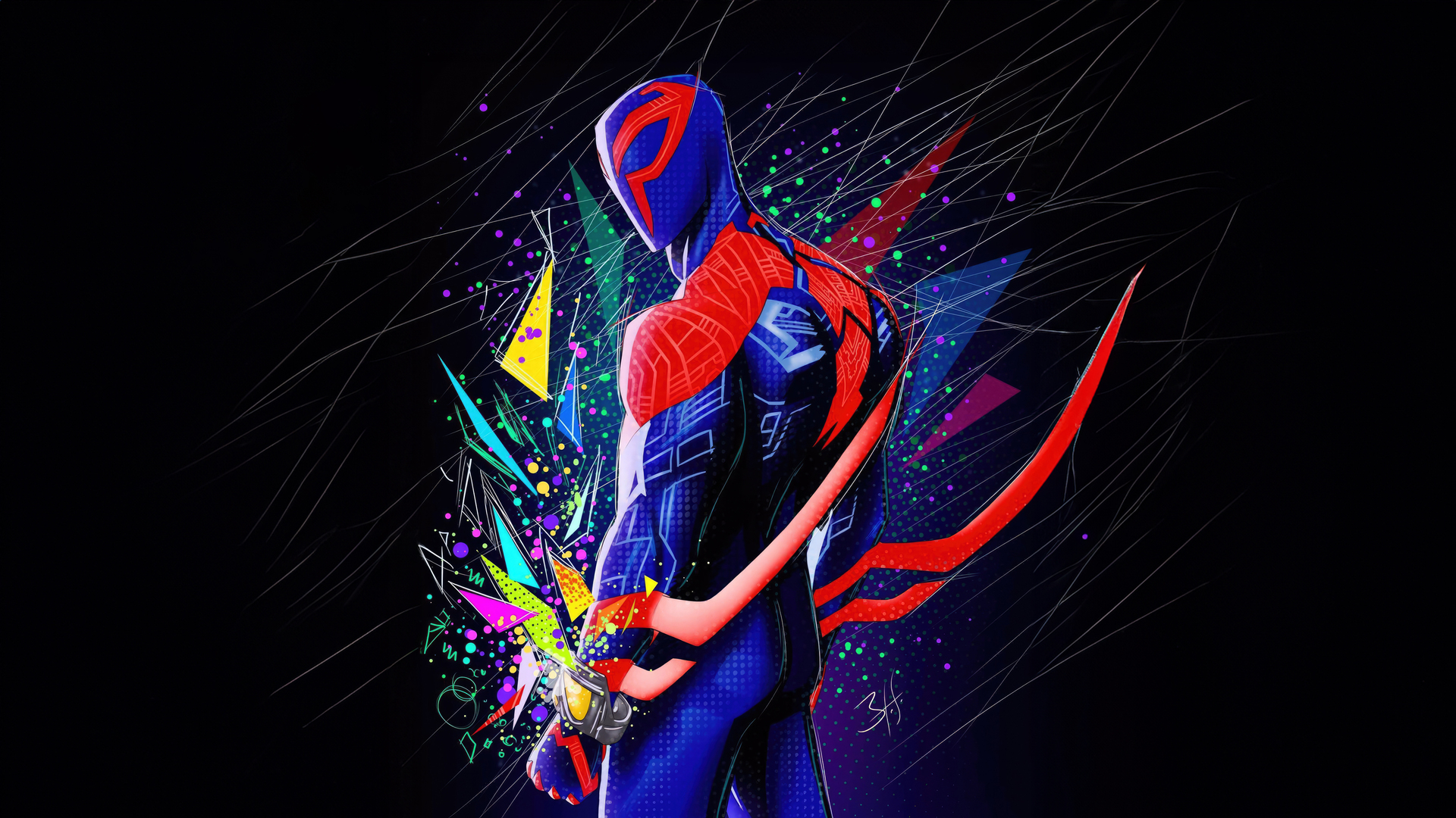 Unleashing The Darkness Spiderman 2099 Wallpaper