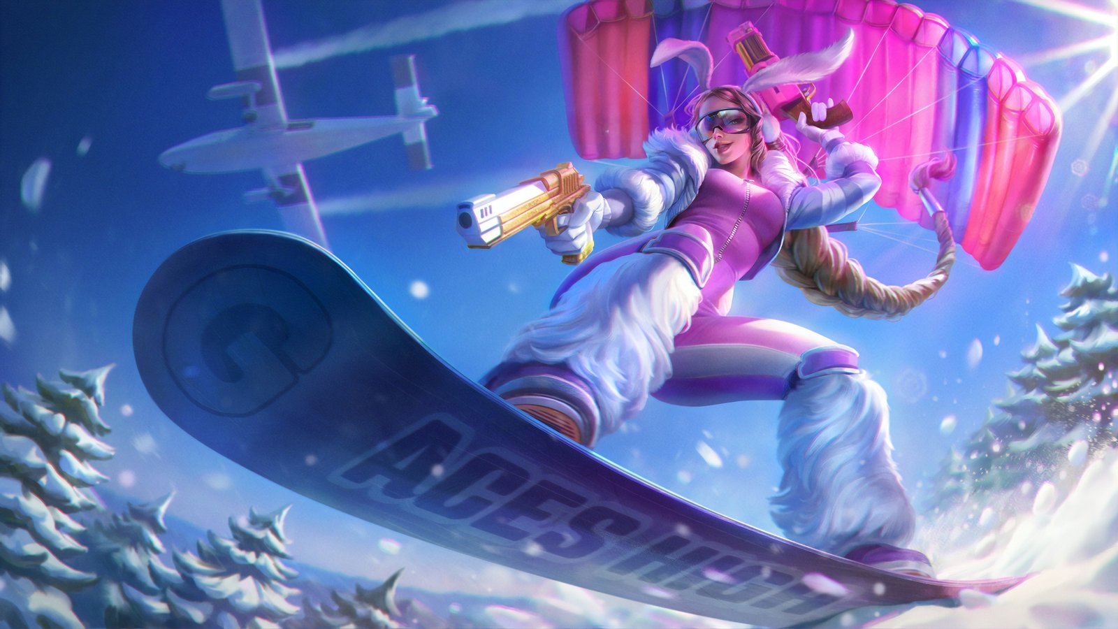 Vainglory Gwen Snow Bunny 4k Wallpaper