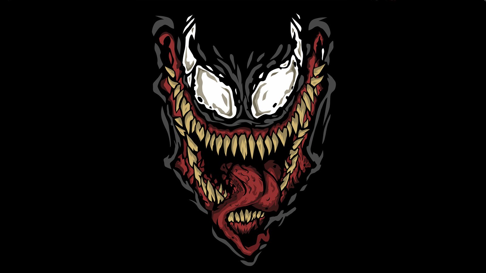 Venom Minimalism 4k Art Wallpaper