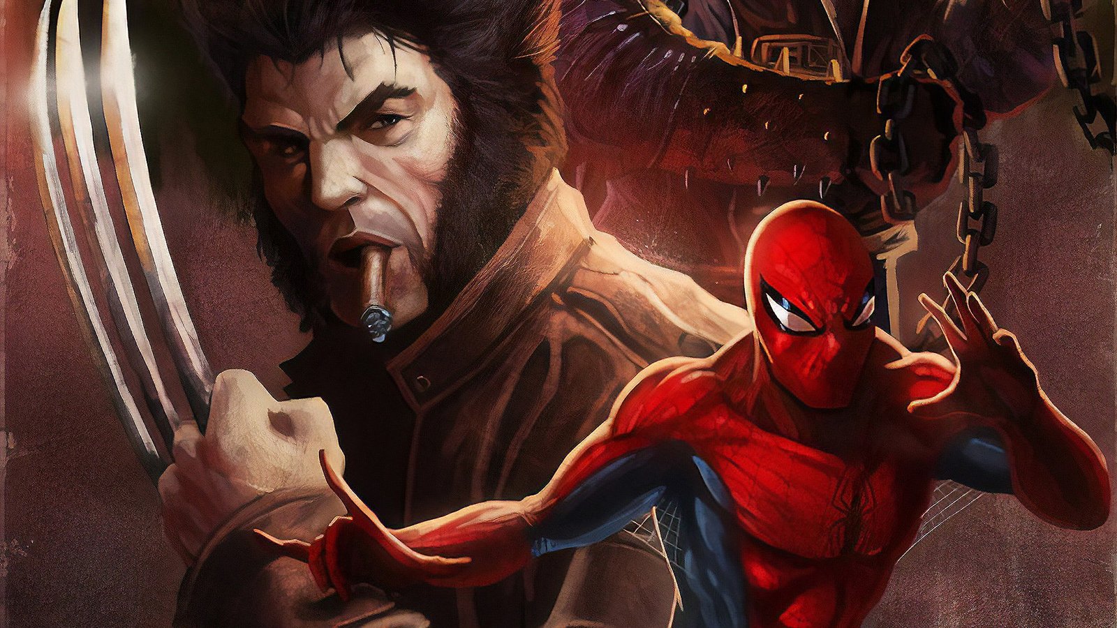 Wolverine Spiderman Wallpaper