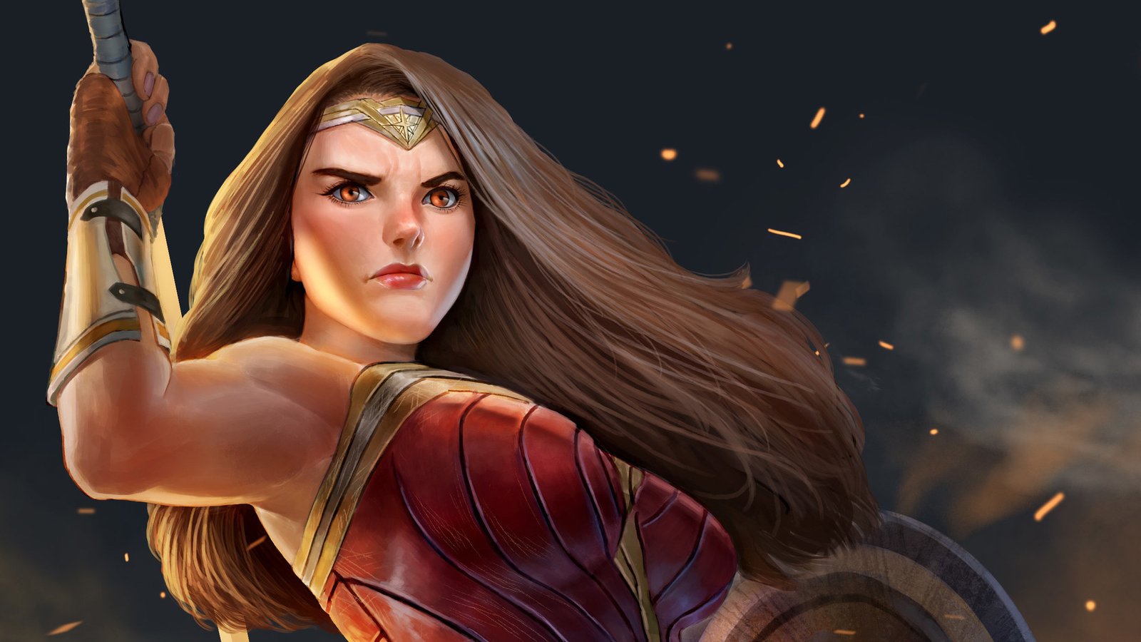 Wonder Woman Fan Made Art Wallpaper