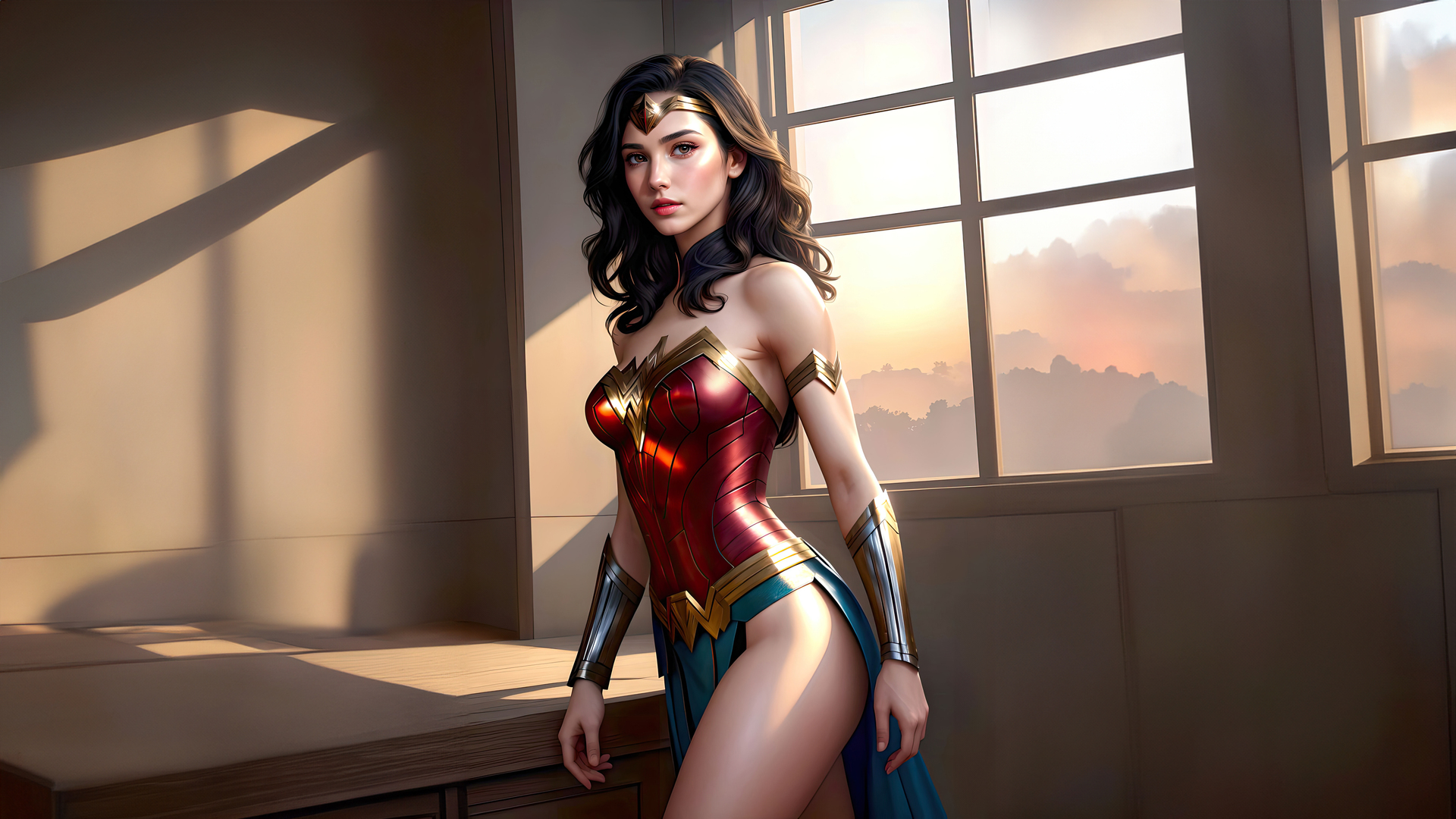 Wonder Woman Hope Cape Wallpaper