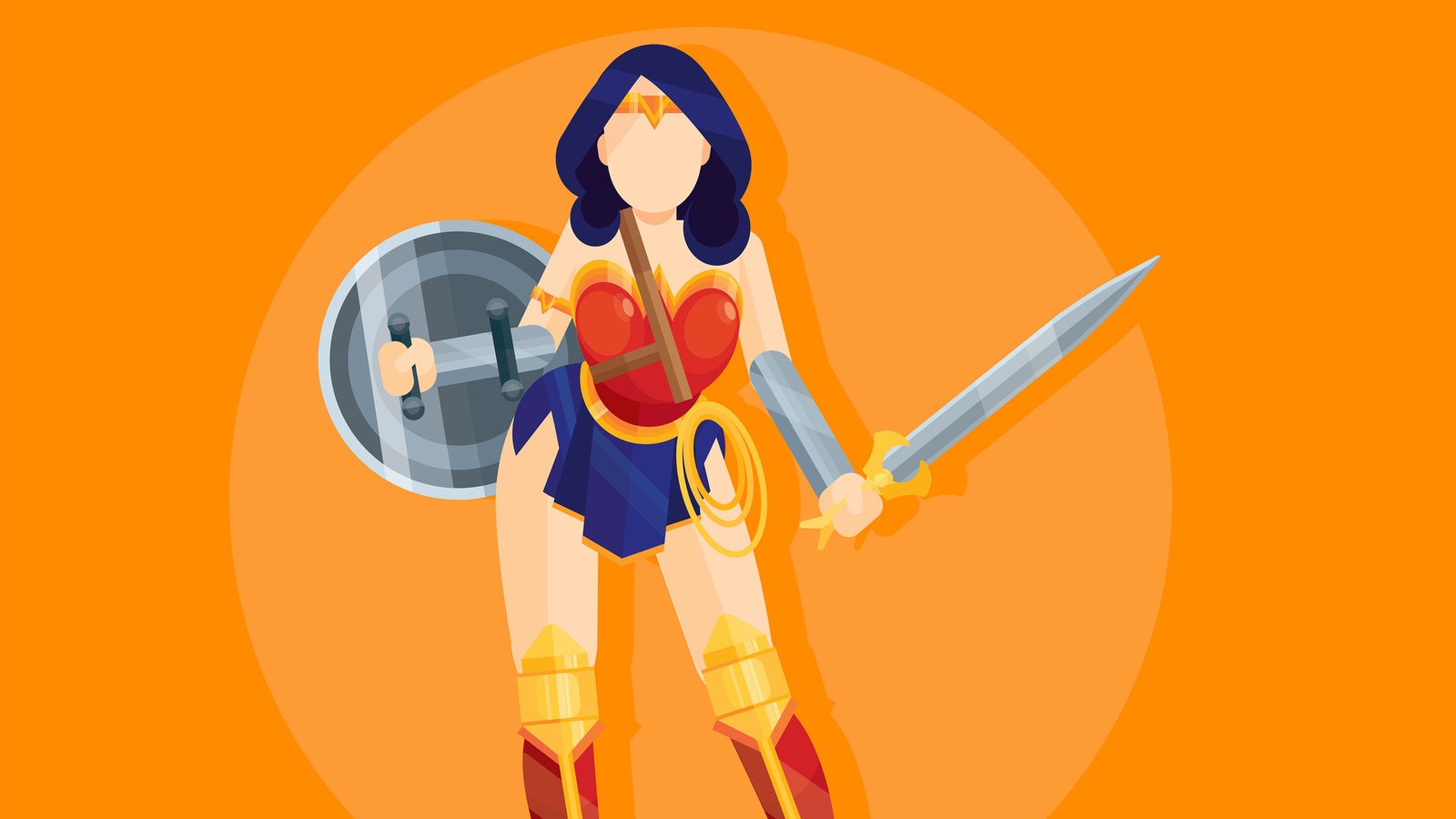 Wonder Woman New Minimalism Wallpaper